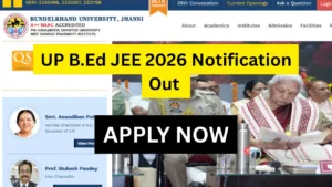 UP B.Ed JEE 2026 Notification Out